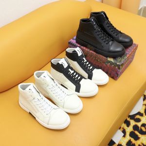 Designer High-Top Shoes Flat-Bottomed Sneakers Fashion Trendy Men Series High-End Bekväma tränare med låda storlek 38-44