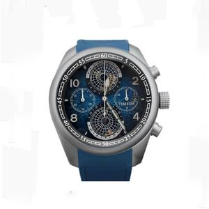 Relógios de quartzo masculinos com cronógrafo completo relógio masculino designer de moda relógios de pulso com um cinto que gira a terra relógio montre de luxe