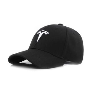 Cappello da baseball per auto ricamato da uomo per la primavera e l'autunno Cappello da corsa F1 per esterni Cappello commemorativo del negozio Tesla 4S