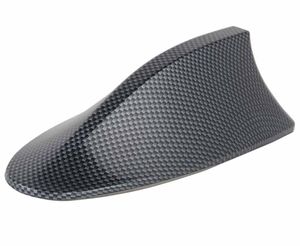 1st Drable Beautiful Carbon Fiber High Quality ABS Car Shark Fin Roof Antenna Radio FM AM Dekorera antenn för Carstyling1443419