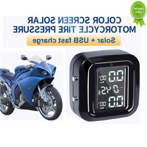 Bil Annat Auto Electronics Ny TPMS trådlös motorcykeldäcktryckssensorer Motorövervakningssystem 2 hjuldäck Extern sensor för DHYOP