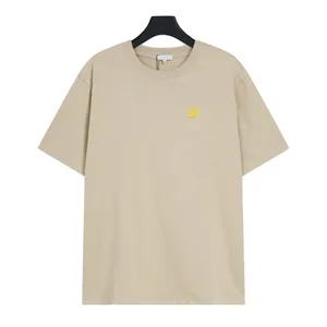 T-shirt Plus da uomo Polo T-shirt rotonde collo ricamato e stampato abbigliamento estivo in stile polare con puro cotone da strada 32qd2c