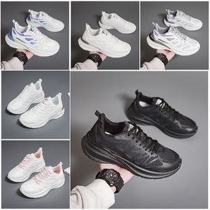 Mulheres novas caminhadas sapatos de corrida sapatos planos sola macia moda branco preto rosa bule esportes confortáveis z148 gai 10946