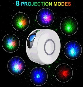 USB Remote Starry Galaxy Projector Laser Stage Lamp for Disco DJ LED Night Light Sky Ocean Wave Projection Led Atmospher Decor2551845