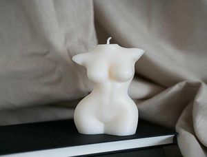 1PCS SOY WAX MEMALE BUST CANDLE VEGAN女神キャンドルメスの胴体大豆ワックスキャンドルホームデコレーションテーブル装飾品H09105930740