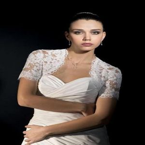 Bolero jaquetas de noiva manga curta acessórios de casamento acessórios de noiva baratos envoltórios de noiva feitos sob medida 3190644