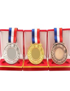 New Fashion Gold Silver Bronze Medals Customized Metal Medals Match Sports Athletic Medals 65mm Diameter6867542