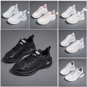 Novos homens mulheres sapatos caminhadas correndo sapatos planos sola macia moda branco preto rosa bule esportes confortáveis z1528 gai