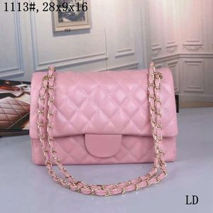 2024 sacos das mulheres sacoche luxo designer bolsa feminina marca personalizada bolsa de couro corrente ouro crossbody preto branco rosa gado ombro c