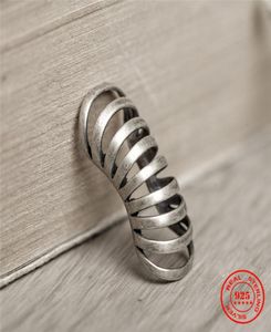 الأذن Cuff Mkendn Punk Style 925 Sterling Silver Cuffs Clip Rings for Women Men Climbers No اختراق خاتم غضروف وهمية 2211071442568