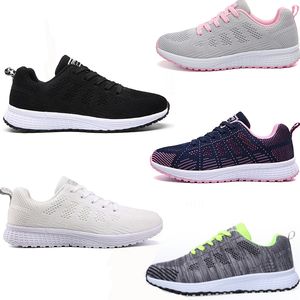 Flying Weaving Sports Shoes Men Women's Mesh Casual Flat White Black Touring Shoes Gai Little White 35-44 47 XJXJ