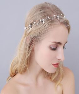 Immagine reale Fascia da sposa Cristalli Perline Accessori da sposa Stile semplice Accessori per capelli da sposa Gioielli per capelli Copricapo da sposa3721990