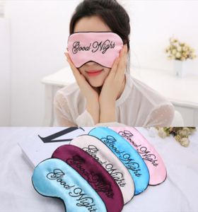 Silk Sleep Eye Mask dla kobiet i mężczyzn Soft Ladies Ultra Lightweight Regulted Pasp Satynowy oko Nocne okładka cieni do powiek z opaską