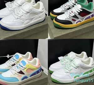 2024 Erkek Kadın Sneaker Sıradan Ayakkabı Tasarımcısı Lüks Top Low Düz Deri Koşu Ayakkabı Basketbol