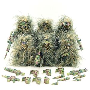 Soldier 6Pcs Military Ghillie Suit Boat Camouflage Army Ww2 T Diy Building Blocks Figures Educational Toys Gift For Boys Sets Drop De Dh6Az