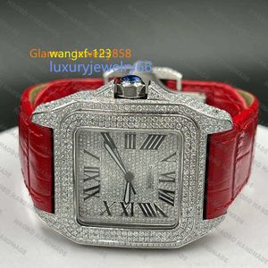Индивидуальные роскошные часы Ice Out VVS VVS1 с бриллиантами из муассанита для подарка на день рождения