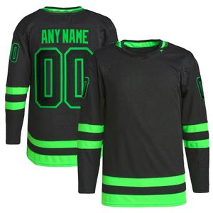 Maßgeschneidertes Dallas Hockey-Trikot, amerikanisches Eishockey-Trikot, personalisiert mit Ihrem Namen, beliebige Nummer, Sportpullover, alle genäht, US-Größe 240305