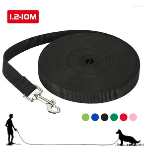 Juchiva Dog Pollars Long Leash 1.2m 1.5m 1.8m 3m 4.5m 6m 10m Rope Training Pet Lanyard Strong Walking Lead for صغير متوسط ​​الكلاب الكبيرة الكبيرة