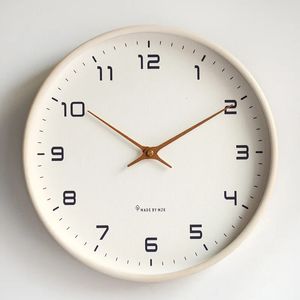 Nordic European Style Wooden Wall Clock Modern Design Nordic Minimalis Wood Mute Wall Clock Living Room Kitchen Home Decoration 240223