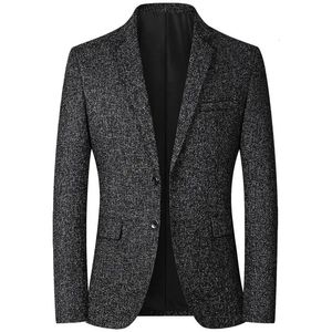 Blazer Männer Mode Dünne Beiläufige Anzüge Mäntel Einfarbig Anzüge Jacken Herren Blazer Tops Marke Herren Kleidung 240304