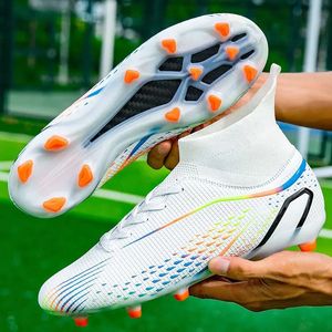 Män fotbollsskor utomhus långa spikar ankelträning fotboll cleats sport ultralight professionella stövlar sneakers 240306