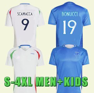 2024 2025 Italien Fußballtrikots BAGGIO Italia VERRATTI CHIESA Raspadori Pellegrini 24 25 maglie da calcio TOTTI Fußballtrikot BARELLA MALDINI BONUCCI Kinderset