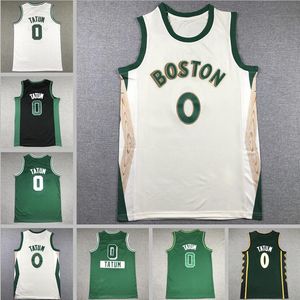 Maglie da basket Jason tatum verde nero 2024 città uomini donne giovani s-xxl maglia sportiva