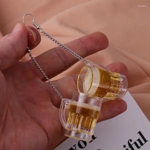 Dangle Earrings Vintage For Women Small Wine Bottle Mini Vodka Transparent Drink Ear Clip Pendientes