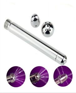 Sex Products Metal Wash Anal Plug Bolt Gspot Backyard Anal Sex Toys With Three Flush Head Anal Plug6442631