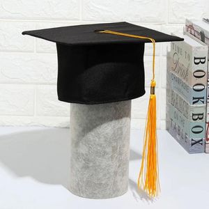 베레모는 졸업생 졸업 모자 학위 행사 2024 해피 파티 용품 대학 시즌 모르타르 보드 모자를 축하합니다.