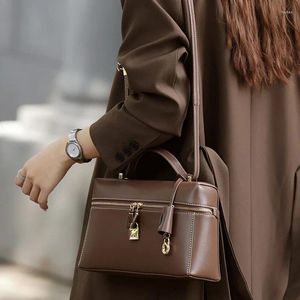 Abendtaschen Weiche echtes Leder Schulter Damen Einkaufstasche Handtasche Klassisch Elegant Kleine Shopper Tasche Schwarze Geldbörse 2024