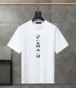 Mens Designer Band T Shirts Fashion Black White Short Sleeve Luxury Letter Mönster T-shirt Storlek XS-4XL#LJS777 24