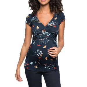 Tシャツマタニティ服Tシャツ女性VNECK妊娠看護看護ベイビーマタニティTシャツ多機能ブラウス看護トップTシャツ