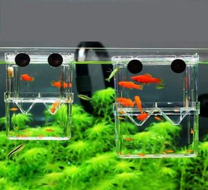 Hela små stora akvariumfisk Hatchery Acrylic Fish Tank uppfödningsuppfödare Isolering Box Uppfödare Box Hospital3423460