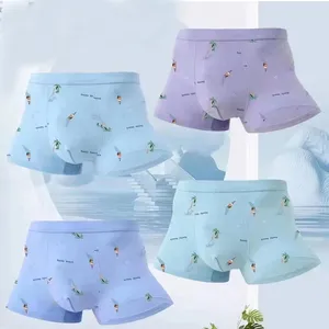 Underpants 2 PCS/Lot 95 Polyester Boxers Briefs Mens Underwear Shorts Boxershorts Thin Summer Big Size Lingerie Sexy Panties