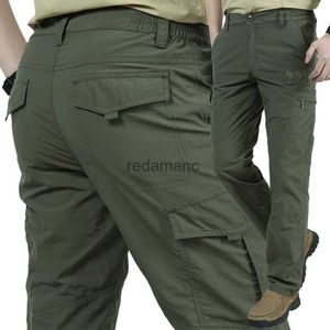 Men's Men lightweight Breathable Quick Dry Summer Army Trousers Tactical Cargo Waterproof Trousers 240308