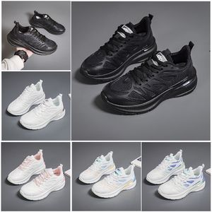 Yeni Erkek Kadın Ayakkabı Yürüyüşü Koşu Düz Ayakkabılar Yumuşak Sole Moda Beyaz Siyah Pembe Bule Konforlu Spor Z1334 Gai