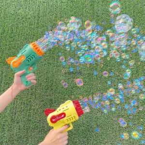 Sand Play Water Fun Baby Bath Toys Handheld bubble manufacturer produces a large number of toys for children 29 hole blasting summer outdoor automatic gun H240308