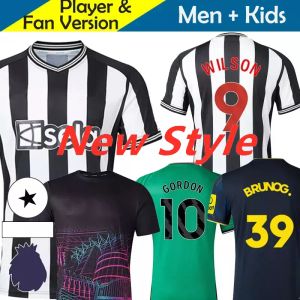 Maglia da calcio 23/24 Kit per bambini 2023 2024 Maglie da calcio Allenamento Casa Trasferta Set terzo bambino Versione fan player BRUNO G. WILSON GORDON ISAK TONALI