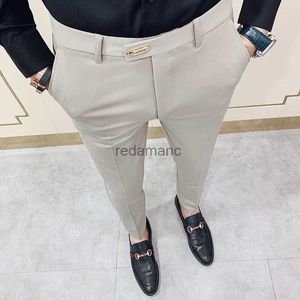 Pantaloni da uomo con lunghezza adatta 34 Pantaloni da ufficio per signori All Match 240308