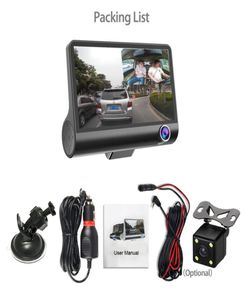 New Car DVR 3 Cameras Lens 40 Inch Dash Camera Dual Lens With Rearview Camera Video Recorder Auto Registrator Dvrs Dash Cam7695074