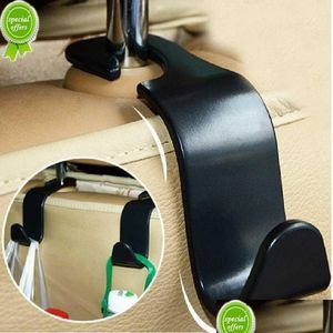 Other Interior Accessories New 2023 Car Organizer Storage Holder Seat Back Hook Vehicle Hanger Clips Interior Ornaments For Shop Bag A Dheng