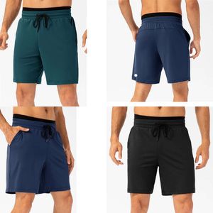 LL Men Cycling Sports Shorts Jogger Pant with Pocket Elastic Casual Running Gym Workout Train Shorts