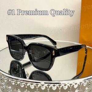 Óculos de sol de designer de qualidade espelhada premium 10A com moldura gradiente para casal ao ar livre para férias na praia 26477