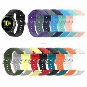 Bands Watch Silicone Armband Rems For Samsung Galaxy Watch Active 2 Smart Watches Band 20mm Replacements Band 240308