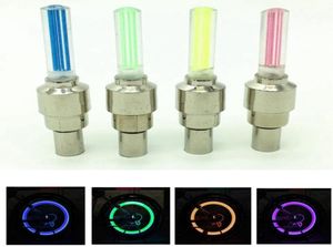 2PCS New LED Bicycle Lights Wheel Tire Valve Caps Bike Accessories Cycling Lantern Spokes Bike Lamp Color blue Green Pink6956549