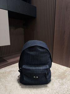 24SS Men's Luxury Designer Denim Backpack Men's Tote Bag Shoulder Bag Shopping Bag Book Bag Upscale Outdoor Backpack Retro Casual 40cm