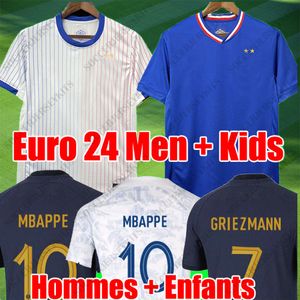 Maillots De Football 2024 2025 Squadre francesi Maglie da calcio Euro 24 Maglie da calcio MBAPPE GRIEZMANN CAMAVINGA Maillot DE Foot Kit Camicia Hommes Enfants UOMO Bambini