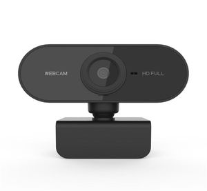 HD 1080p 웹캠 미니 컴퓨터 PC Webcamera 마이크가있는 라이브 방송 화상 통화 컨퍼런스 작업 OTTI8562522를위한 회전식 카메라