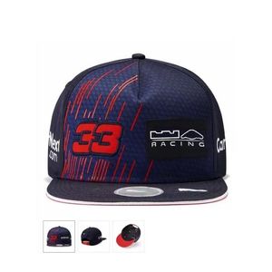 2021mens baseball caps flat brim hip hop cap sun hat outdoor 3d embroidery f1 racing bulls verstappen car fan casual sport capst1c272b